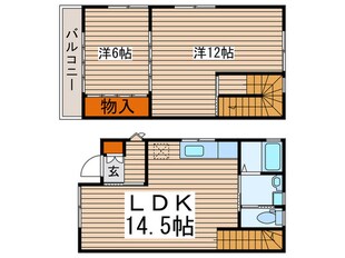 駈上ツインの物件間取画像